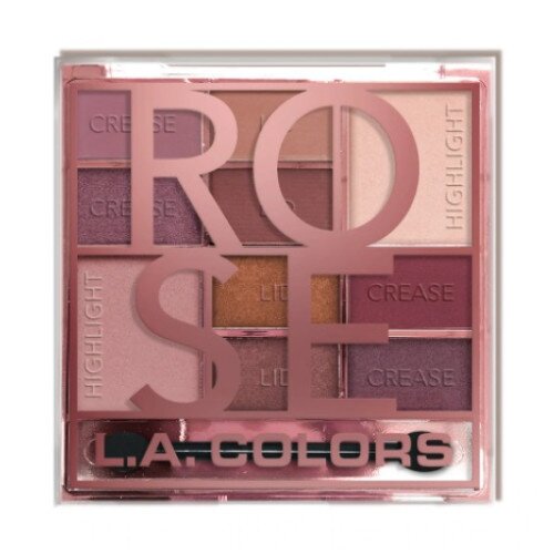 L.A. COLORS Block Eyeshadow Palette - Rose