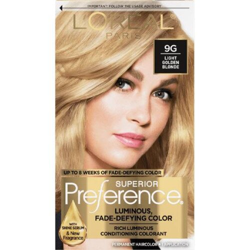 L'Oreal Paris Fade-Defying Shine Permanent Hair Color - 9G Light Golden Blonde