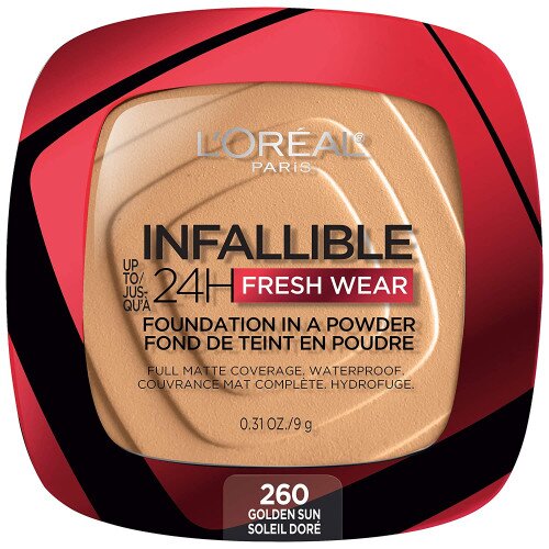 L'Oreal Paris Infallible Up to 24H Fresh Wear Foundation in a Powder - Golden Sun