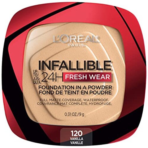 L'Oreal Paris Up to 24H Fresh Wear in a Powder, Matte Finish - Vanilla