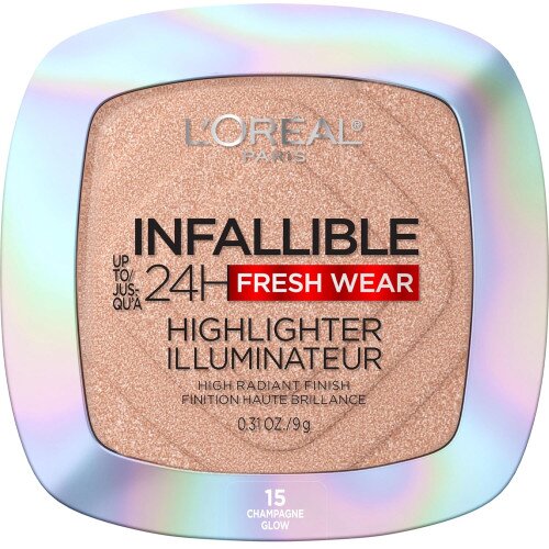 L'Oreal Paris Infallible Up to 24HR Highlighter Longwear Powder - 15 Champagne Rose Gold Glow