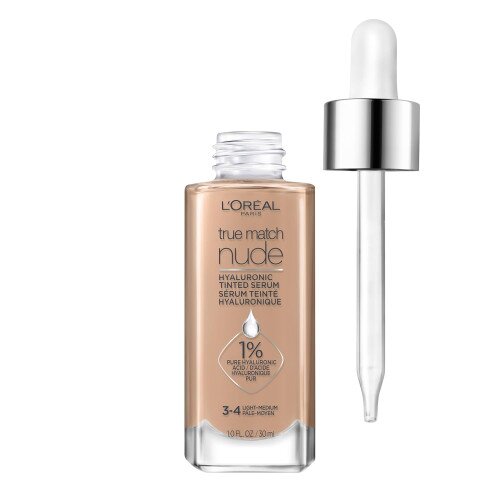 L'Oreal Paris True Match Nude Hyaluronic Tinted Serum Foundation - Light-Medium 3-4