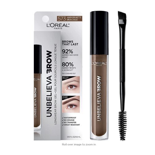 L'Oreal Paris Unbelieva-Brow Longwear Waterproof Brow Gel - Warm Brunette