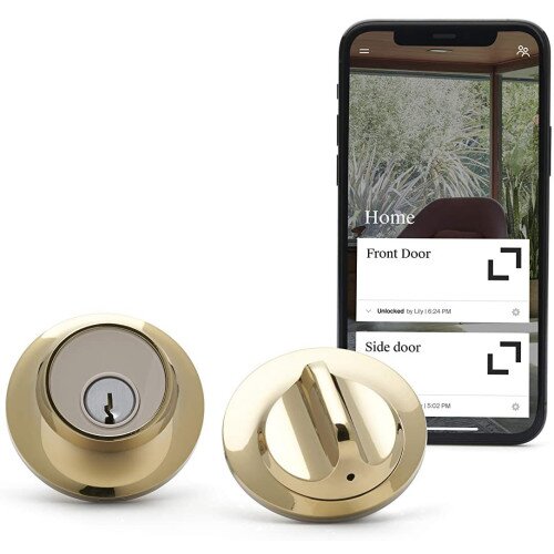 Level Smallest Smart Lock - Polished Brass