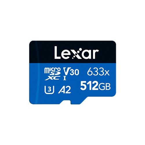 Lexar High-Performance 633x MicroSDHC/MicroSDXC UHS-I Card BLUE Series - 512GB