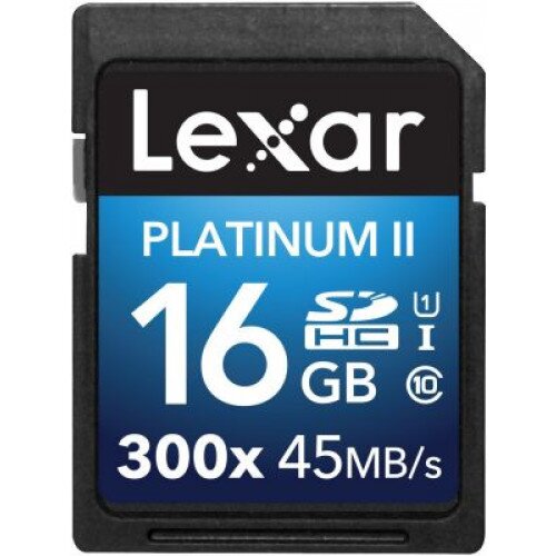 Lexar Platinum II 300x SDHC/SDXC UHS-I Cards - 16GB