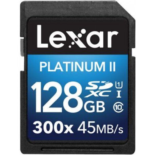 Lexar Platinum II 300x SDHC/SDXC UHS-I Cards - 128GB