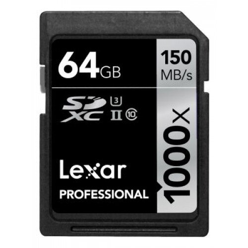 Lexar Professional 1000x SDHC/SDXC UHS-II Cards - 64GB