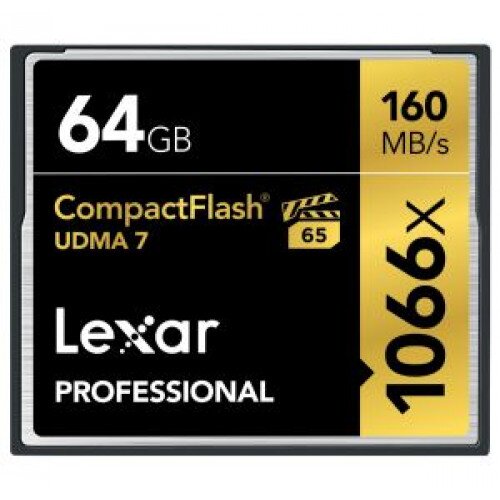 Lexar Professional 1066x CompactFlash Card - 64GB