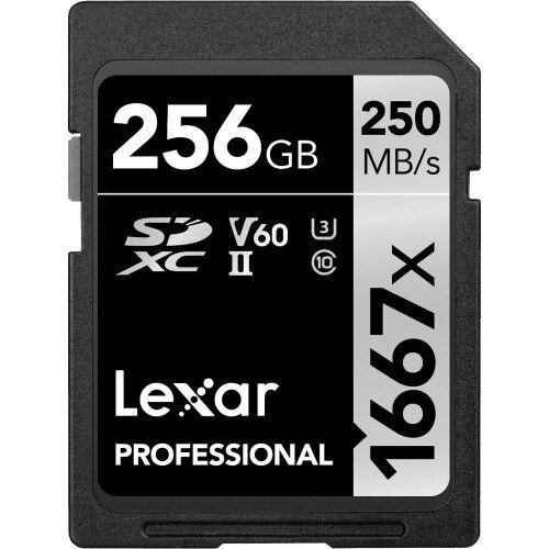 Lexar Professional 1667x SDXC UHS-II Card SILVER Series - Single - 256GB
