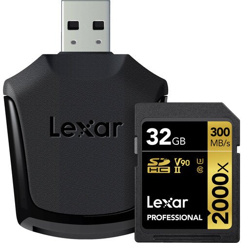 Lexar Professional 2000x SDHC/SDXC UHS-II Card - 32GB