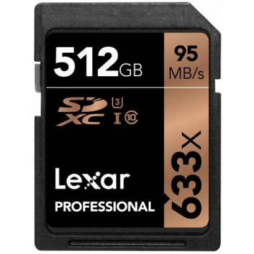 Lexar Professional 633x SDHC/SDXC UHS-I Cards - 512GB
