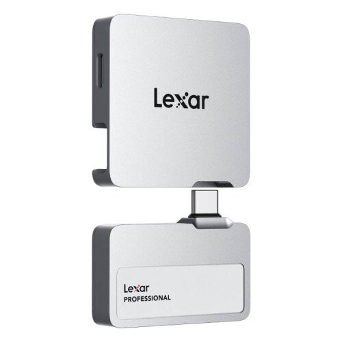 Lexar Professional Go Portable SSD with Hub - Silver - 1TB