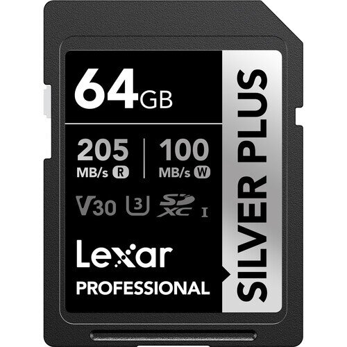 Lexar Professional SILVER PLUS SDXC UHS-I Card - 64GB