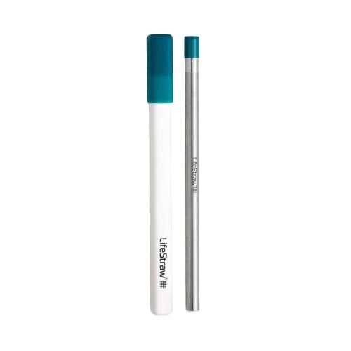 LifeStraw Sip Reusable Steel Filter Straw - Laguna Teal - 1-Pack