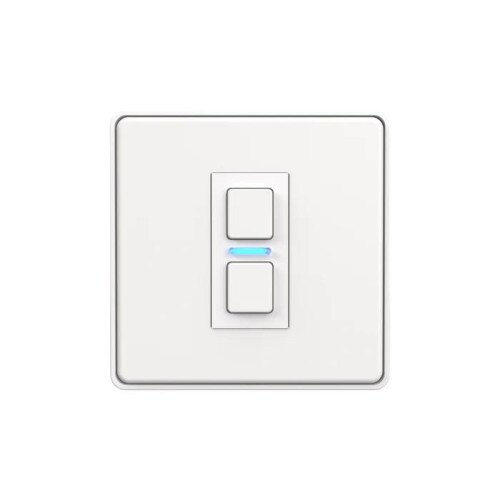 Lightwave Smart Dimmer LED Switch (1 Gang) - White Metal