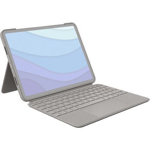 Logitech Combo Touch Backlit Keyboard Case with Trackpad for iPad Pro 11-inch (1st, 2nd, 3rd & 4th Gen) - Sand