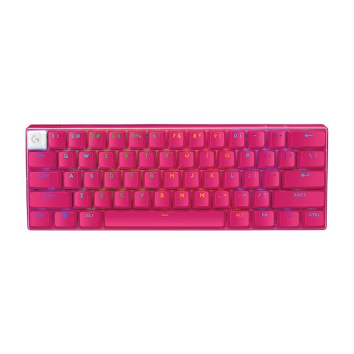 Logitech G PRO X 60 LIGHTSPEED Wireless Gaming Keyboard - Linear - Magenta