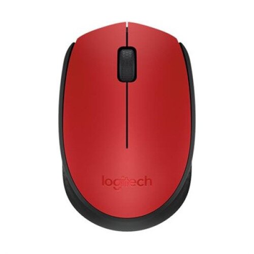 Logitech M171 Wireless Mouse - Red/Black