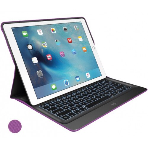 Logitech CREATE for iPad Pro 12.9 inch Backlit Keyboard Case with Smart Connector - Iris / Black