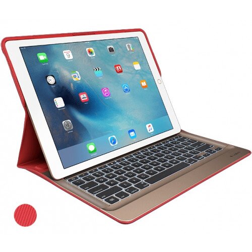 Logitech CREATE for iPad Pro 12.9 inch Backlit Keyboard Case with Smart Connector - Classic Red / Gold