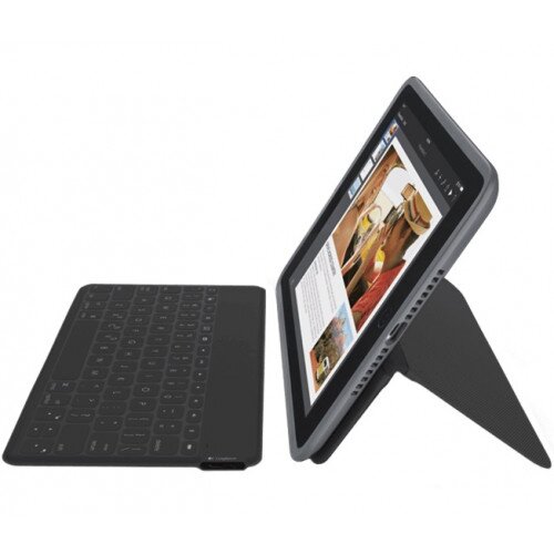 Logitech Duo-To-Go All-in-One, Case + Wireless Keyboard for iPad Air 2 - Black