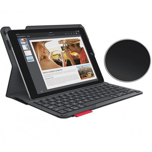 Logitech Type+ Case with Integrated Bluetooth keyboard for iPad Air 2 - Black