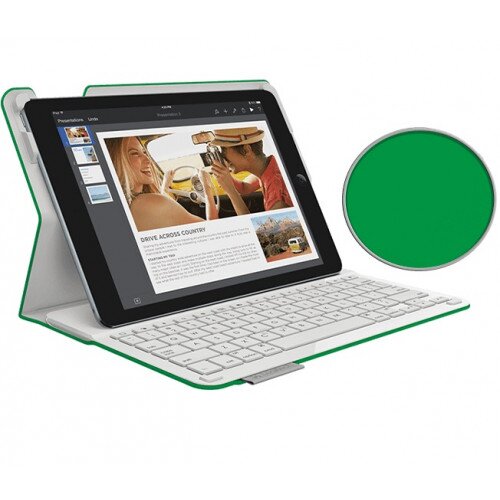 Logitech Type+ Case with Integrated Bluetooth keyboard for iPad Air 2 - Bright Green
