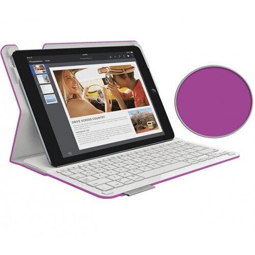 Logitech Type+ Case with Integrated Bluetooth keyboard for iPad Air 2 - Violet