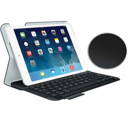 Logitech Ultrathin Keyboard Folio for iPad Mini, iPad Mini with Retina Display - Carbon Black Velvet / Touch