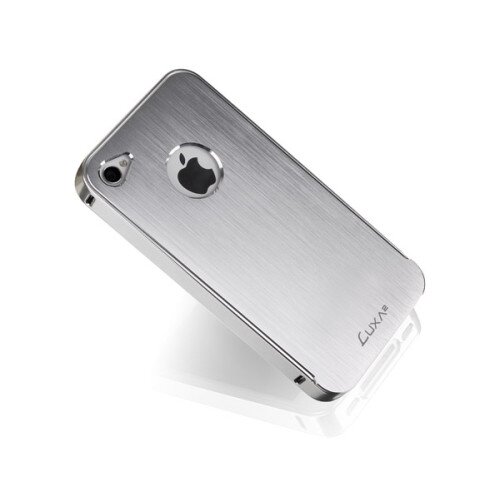 LUXA2 Alum X iPhone 4/4S Case - Bright Silver