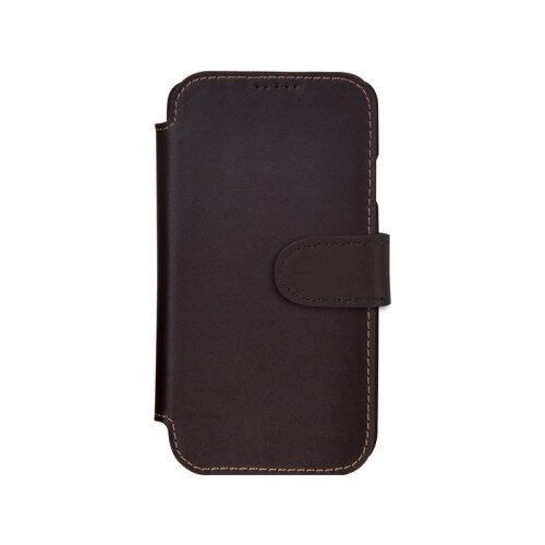 LUXA2 Chief Samsung GALAXY S4 Leather Wallet Case - Brown