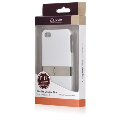 LUXA2 PH3 Metallic Stand Case - White