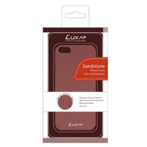 LUXA2 Sandstone iPhone 5/5S/SE Case - Light Maroon