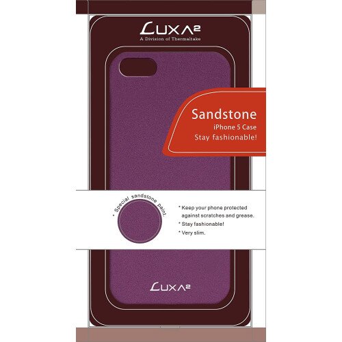LUXA2 Sandstone iPhone 5/5S/SE Case - Purple
