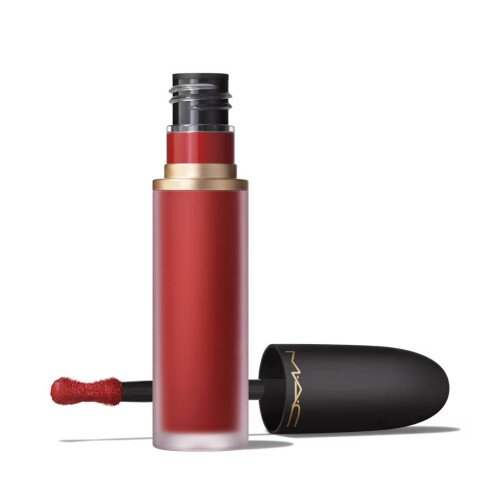MAC Powder Kiss Lip + Cheek Mousse Liquid Lipstick - Ruby Boo