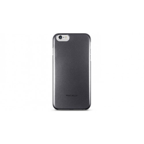 Macally Metallic Snap-On Case for iPhone 6/6s Plus - Black