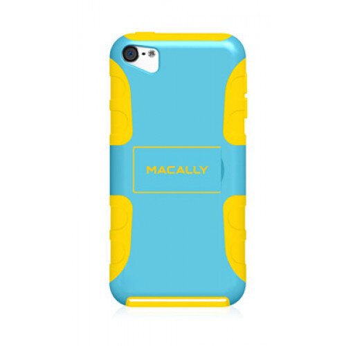 Macally Protective Flexible Case with Stand for iPod Touch (5th Generation) - Blue/Yellow