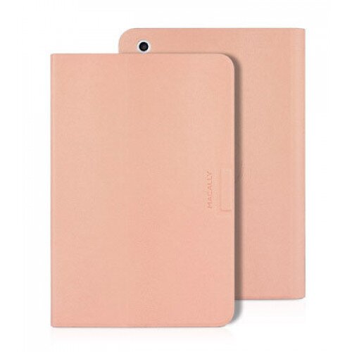 Macally Rotating Folio Case With Stand for iPad Mini - Salmon