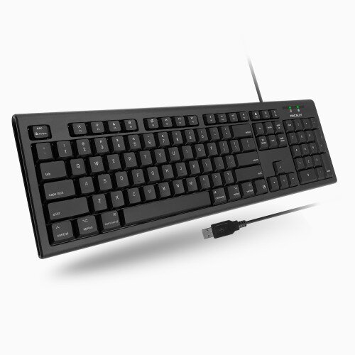 Macally Spill Proof USB Keyboard for Mac - Black
