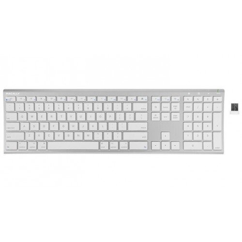 Macally Ultra Slim RF Wireless Aluminum Keyboard for Mac