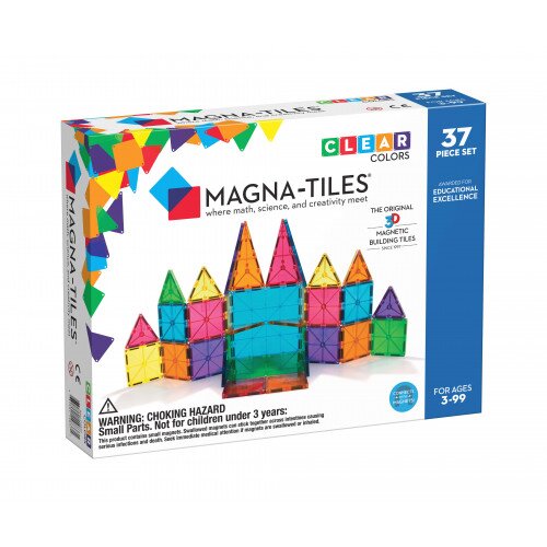 Magna Tiles Clear Colors 37-Piece Set