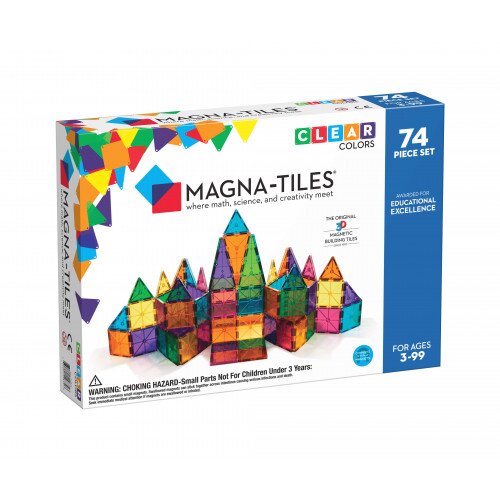 Magna Tiles Clear Colors 74-Piece Set