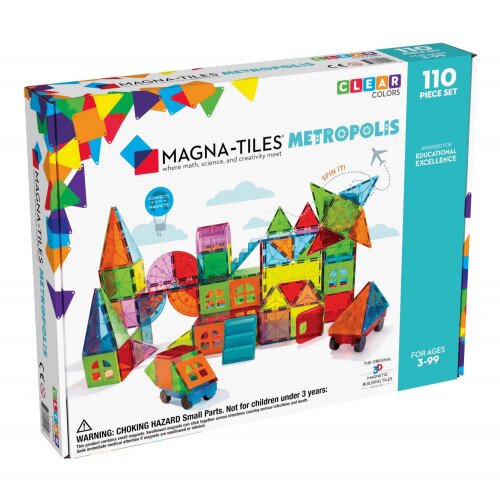 Magna Tiles Metropolis 110-Piece Magnetic Construction Set