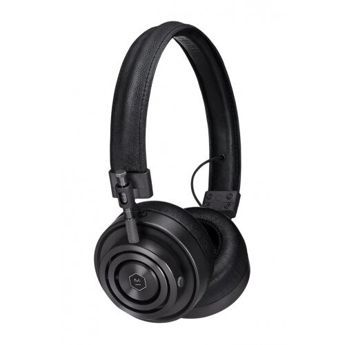 Master & Dynamic MH30 Foldable On-Ear Headphones - Black Metal / Black Leather