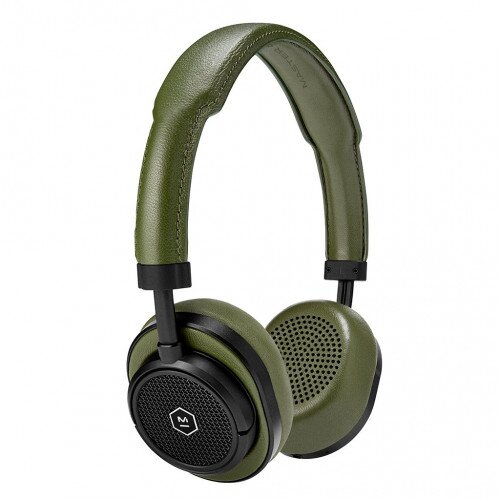 Master & Dynamic MW50 Wireless On-Ear Headphones - Black Metal / Olive Leather