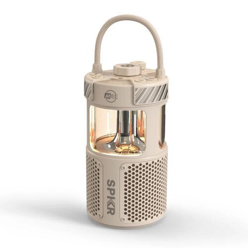 MEE audio lightSPKR Bluetooth Wireless Speaker with Camping Lantern - Desert Sand