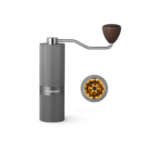 MHW-3BOMBER Race M1 Manual Coffee Grinder - Grey-Titanium Grinding Core