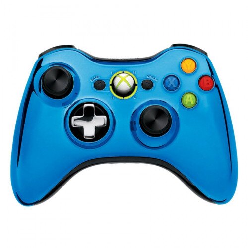 Microsoft Xbox 360 Chrome Series Wireless Controller - Blue