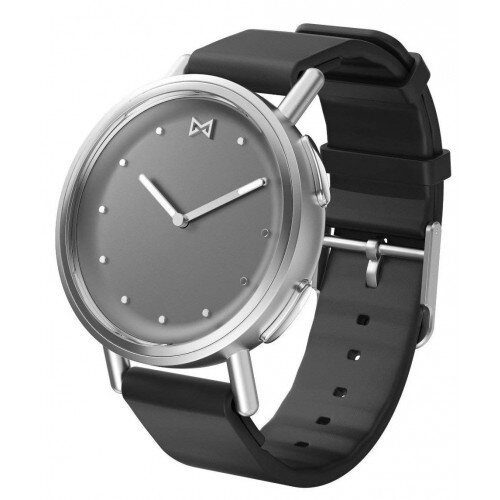 Misfit Path - Hybrid Smartwatch - Stainless Steel with Black Sport Strap
